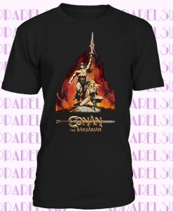 Conan the Barbarian v2 T-shirt black poster all sizes