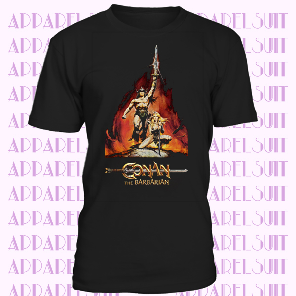 Conan the Barbarian v2 T-shirt black poster all sizes