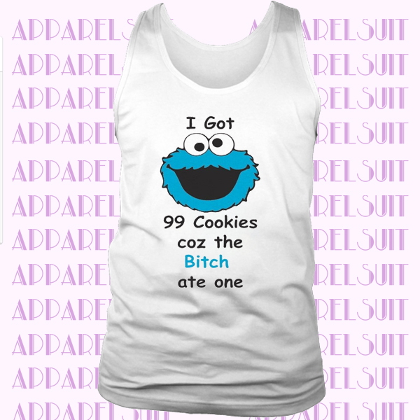 Cookie Monster Muppet Sesame Street Men Women Vest Tank Top Unisex T Shirt