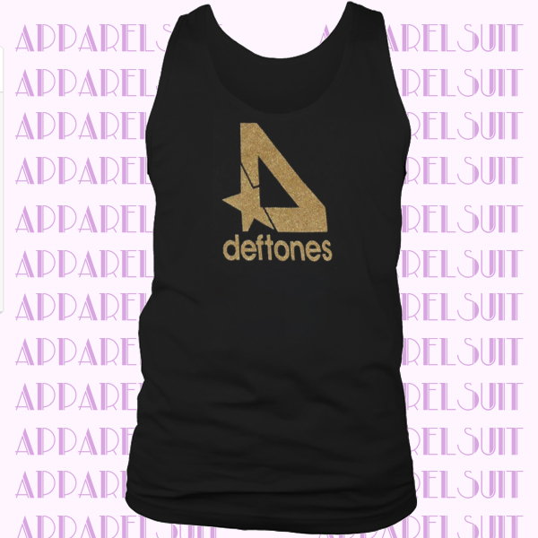 DEFTONES - Ribbed Black Tank Top T-shirt ~Never Worn~ M