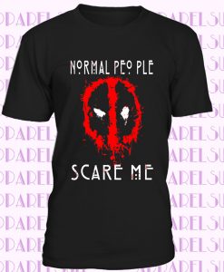 Deadpool Normal People Scare Me T-Shirt Wholesale Clearance Men's Shirt