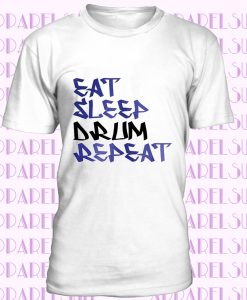 Eat Sleep Drum Repeat Novelty Funny DaliaHands Men's T-Shirt