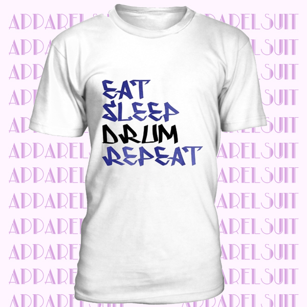 Eat Sleep Drum Repeat Novelty Funny DaliaHands Men's T-Shirt