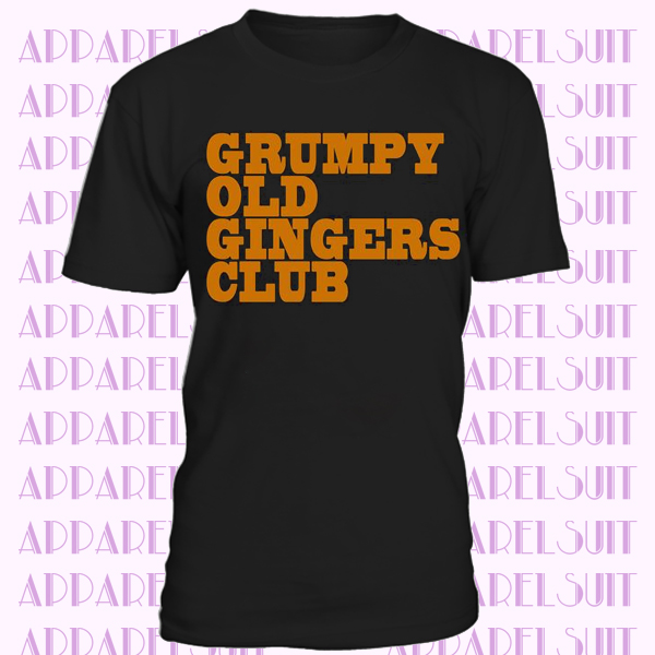 GRUMPY Old GINGERS CLUB Funny Novelty New DaliaHands Men's T-Shirt