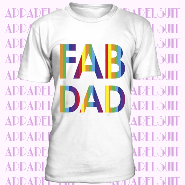 Gay Pride Dad T-shirt Fathers Day Tshirt