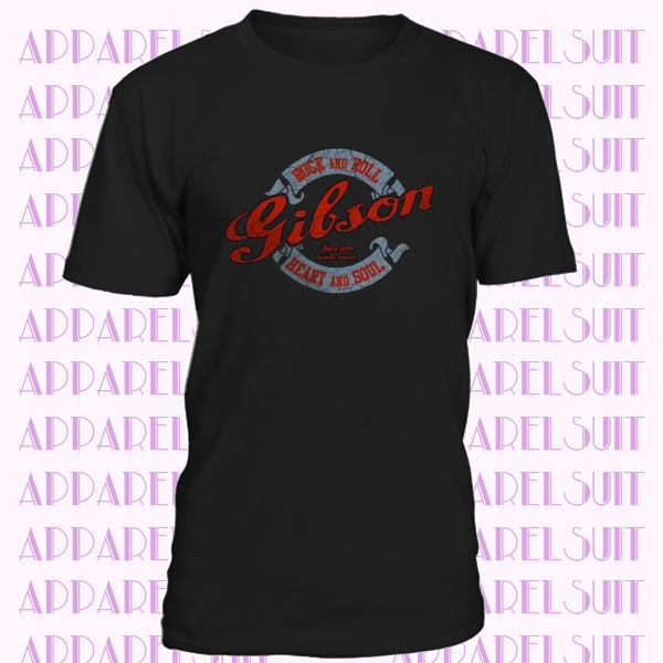 Gibson Guitar Vintage Logo Men T-shirt