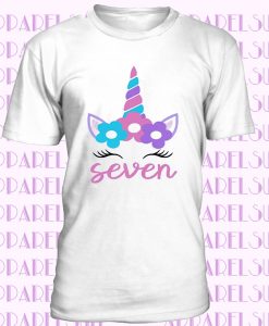 Girls Unicorn Birthday Shirt