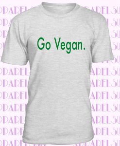 Go Vegan Slogan Mens T-Shirt