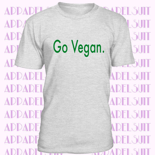 Go Vegan Slogan Mens T-Shirt