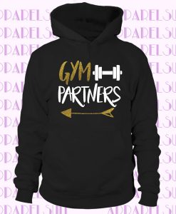 Gym Partners - Matching Couple Hoodies - Couple Hoodies