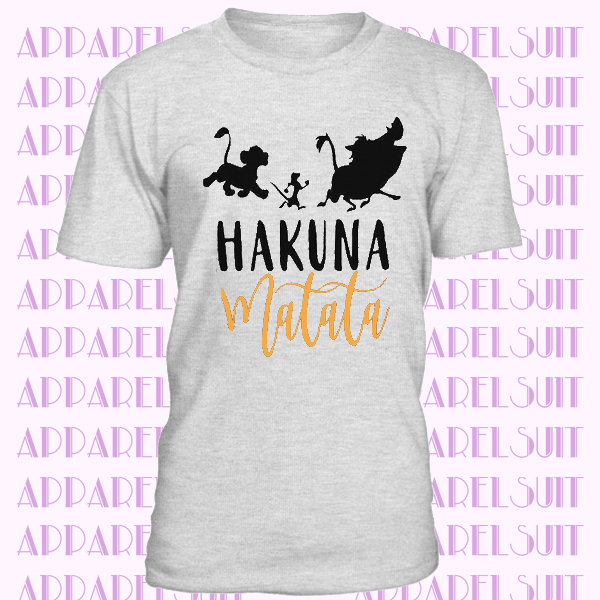 Hakuna Matata T-Shirt Lion Unisex Mens