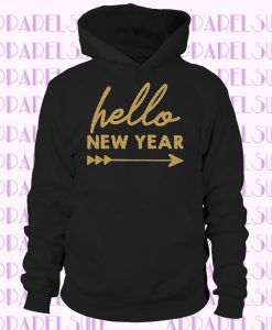 Hello New Year's Eve Shirt- T-shrit; Xmas; Holiday, Glitter, Shiny, shirt, hoodie