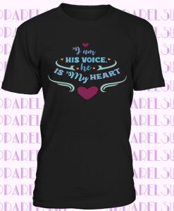 I Am His Voice He Is My Heart DaliaHands Men's T-Shirt