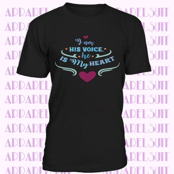 I Am His Voice He Is My Heart DaliaHands Men's T-Shirt