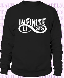 Infinite Lists Hoodie Youtuber Kids Infinite Lists Sweatshirt Merch for Youth & Adult Size Birthday Gift