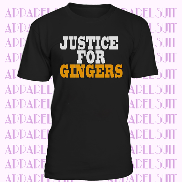 JUSTICE FOR GINGERS Funny Novelty New DaliaHands Men's T-Shirt