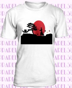 Japan Samurai Sunset Funny Novlety New DaliaHands Men's T-Shirt