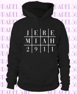 Jeremiah 29,11 Hoodie Black Unisex