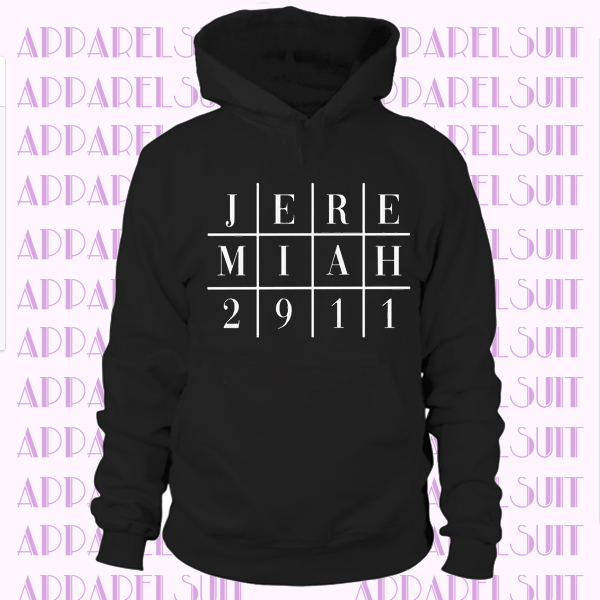 Jeremiah 29,11 Hoodie Black Unisex