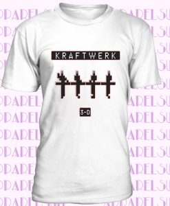 KRAFTWERK 3D CONCERTS RED T SHIRT SYNTH ELECTRONIC KRAUTROCK ROBOTS 2017 TOUR UK