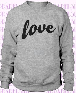 LOVE Sweatshirt VALENTINES Day - SALE - Ladies - Bride - Wife - Valentines Gift -Slouchy Off The Shoulder Sweater