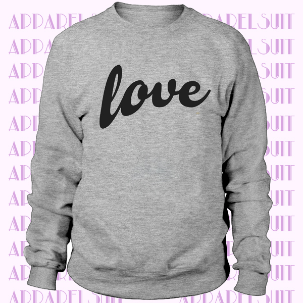 LOVE Sweatshirt VALENTINES Day - SALE - Ladies - Bride - Wife - Valentines Gift -Slouchy Off The Shoulder Sweater