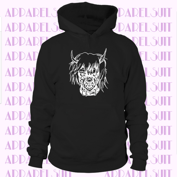 printed long sleeve hoodie