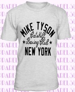 MIKE TYSON MENS T SHIRT BOXING DESIGN IRON GYM TRAINING TOP