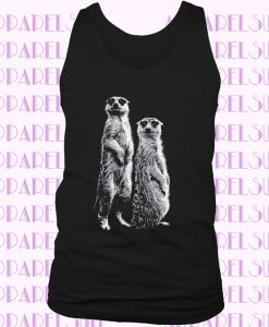 Meerkat Tank - Muscle Tee - Animal Print - Screen Print - Summer Shirt - Vacay Shirt - Gift for Women - Tank Top