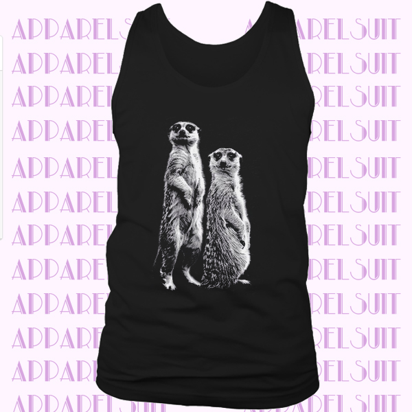 Meerkat Tank - Muscle Tee - Animal Print - Screen Print - Summer Shirt - Vacay Shirt - Gift for Women - Tank Top