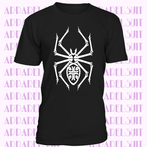 Mens Spider T Shirt tribal goth rock punk Lolth arachnid tarantula