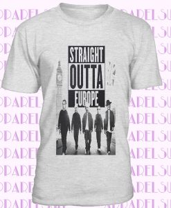 Mens Straight Outta Europe T Shirt Funny Brexit T-Shirt