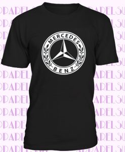 Mercedes Benz Round Logo 100% Cotton Crew Neck T-shirt