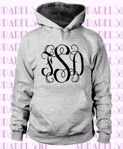 Monogram Hoodie, Monogrammed Hoodie, Custom Monogram Hoodie, Personalized Hoodie, Custom Initials Hoodie, Monogrammed, Adult and Youth