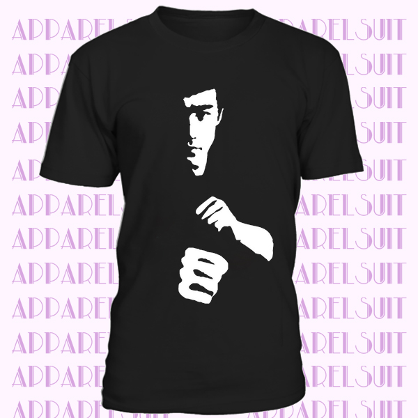 New Bruce Lee Mens Black T shirt