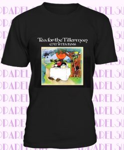 New Cat Stevens Tea for Tillerman Music Legend Men's Black T-Shirt