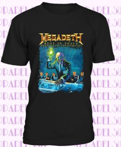 New Megadeth Rust In Peace Metal Rock Band T-Shirt