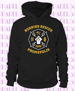 PROMARE Inspired Burning Rescue FDPP Logo Hoodie
