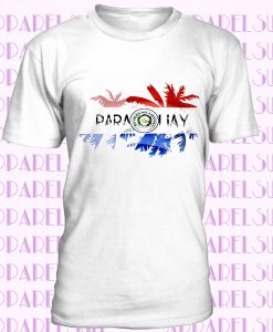 Paraguay palm flag - white t shirt