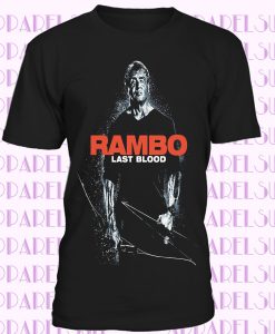 RAMBO LAST BLOOD MOVIE T-SHIRT UNISEX FREE SHIPPING STALLONE FIGHT CULT