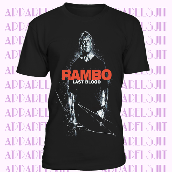 RAMBO LAST BLOOD MOVIE T-SHIRT UNISEX FREE SHIPPING STALLONE FIGHT CULT