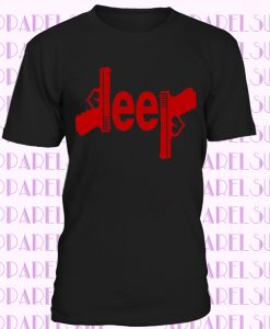 Red Jeep Gun T-shirt