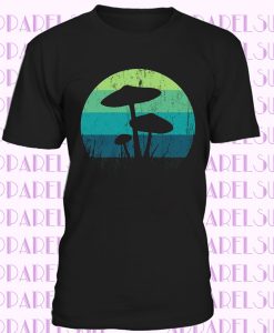 Retro Psychedelic Mushroom Shrooms T shirt