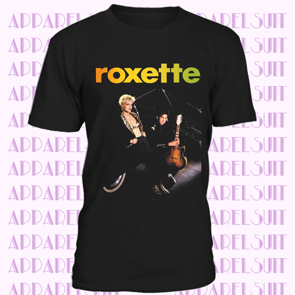Roxette Band Legend Marie Fredriksson Tribute Men's Black T-Shirt