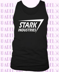 STARK INDUSTRIES MENS TANK TOP TONY NERD MARVEL ARC FILM GEEK COMIC SHIELD VEST