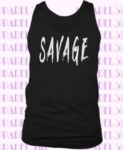 Savage In Black Funny Novelty DaliaHands Men's Tank top