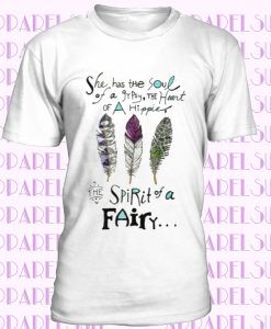 She has the soul of a gypsy, the heart of a hippie and the spirit of a fairy Short-Sleeve Unisex T-Shirt