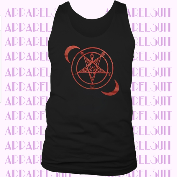 Sigil of baphomet tank top shirt baphomet men shirts lilith bellal