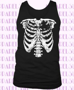 Skeleton Shirt - Halloween Shirt - Bones Shirt Tank top Shirt Muscle Tank Top Womens