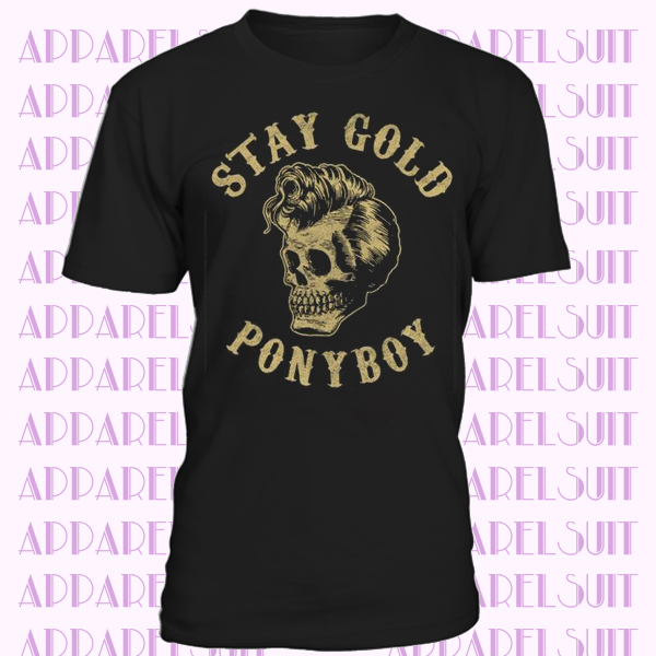 Stay Gold Ponyboy shirt - Outsiders book & movie fan tee - Bella + Canvas 3001 Unisex Short Sleeve Jersey T-Shirt with Tear Away Label